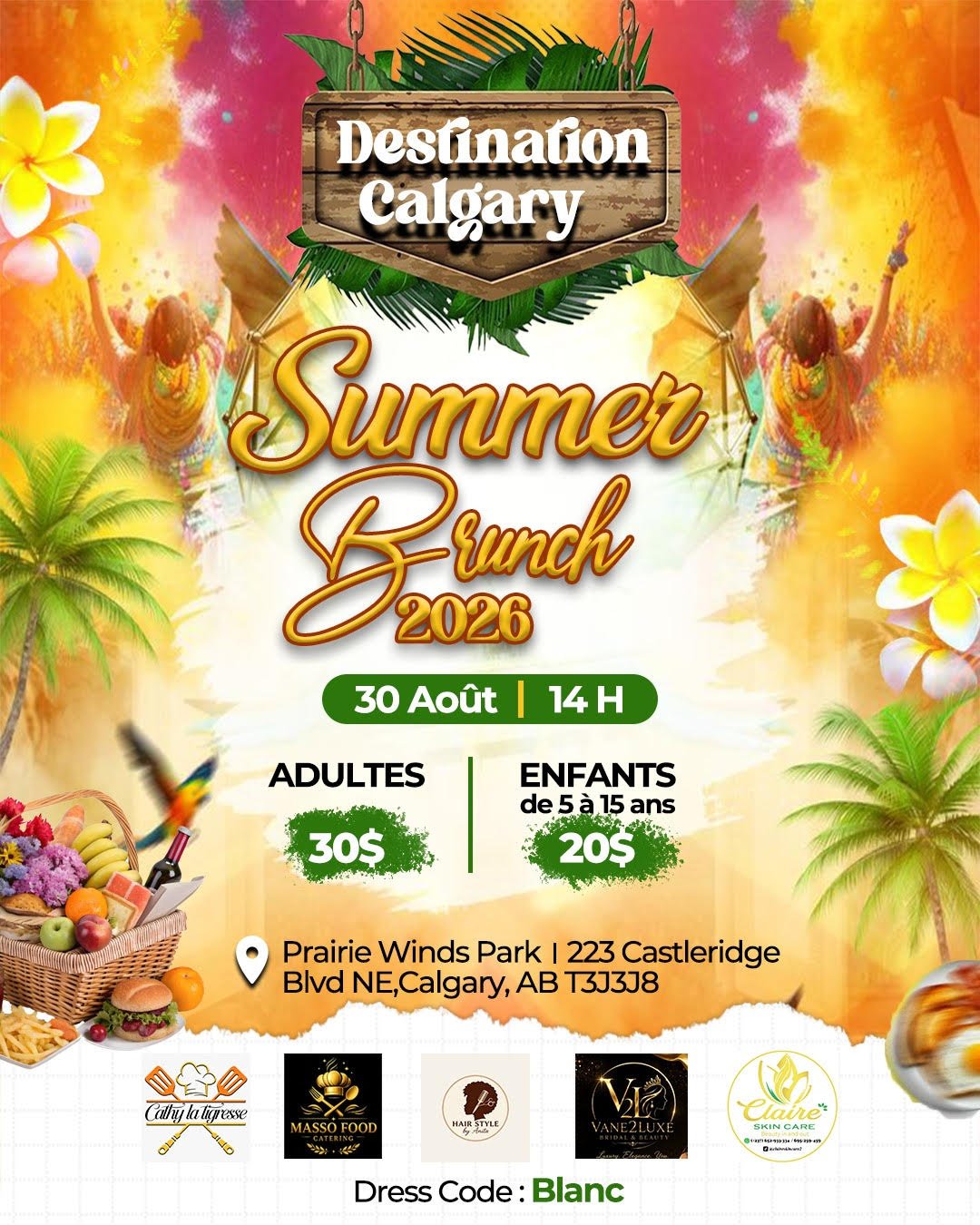 Summer Brunch in Calgary 2026 flyer