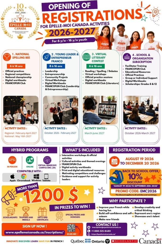 Épelle Moi Canada Activities