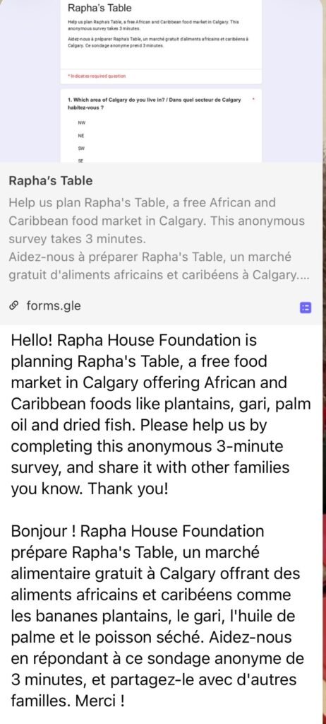 Food distribution