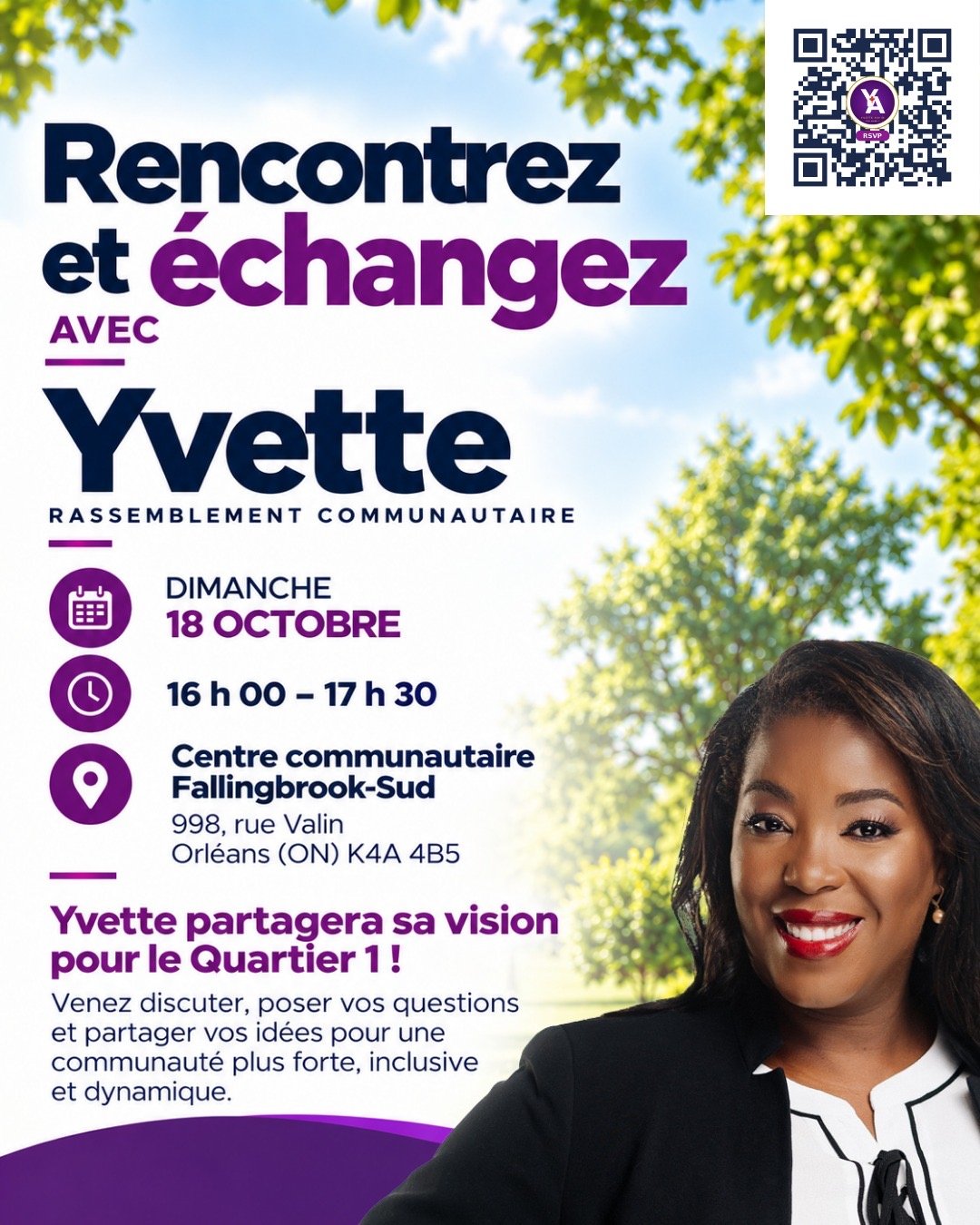 Elect Yvette For City Councillor Orleans East-Cumberland (Meet and Greet)